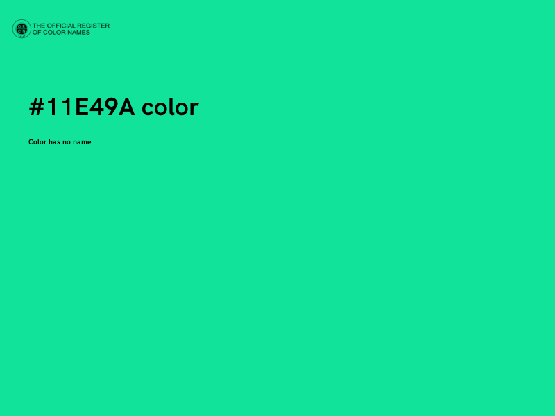 #11E49A color image