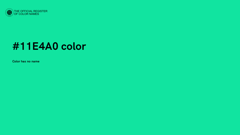 #11E4A0 color image
