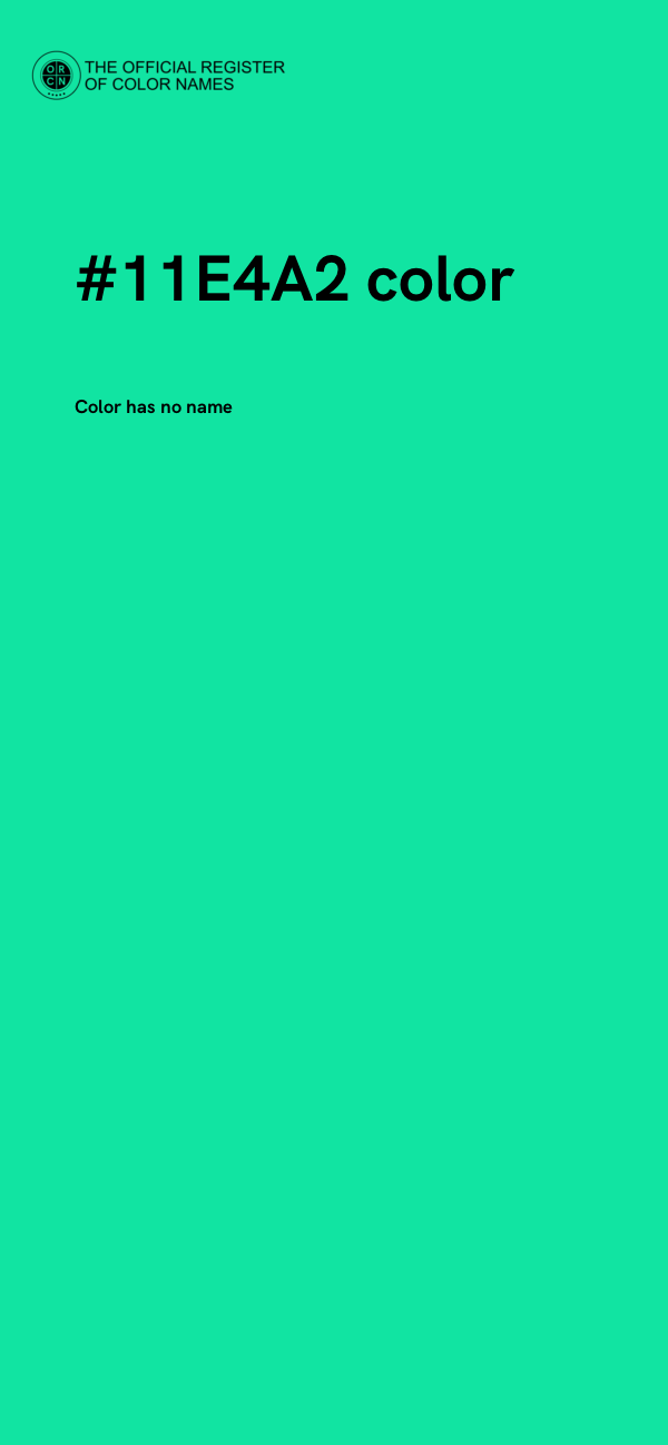 #11E4A2 color image