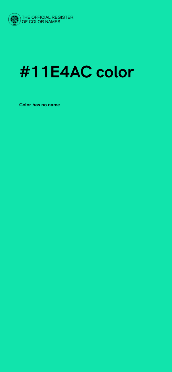 #11E4AC color image