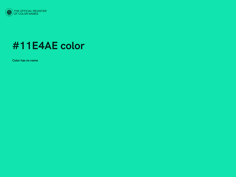 #11E4AE color image