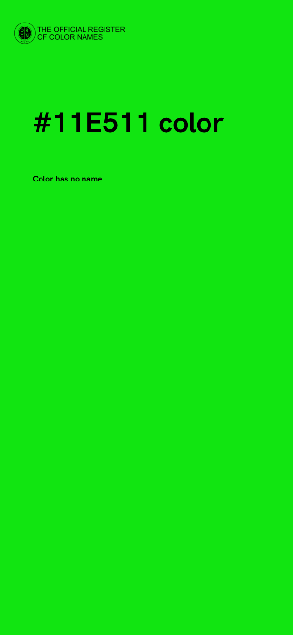 #11E511 color image