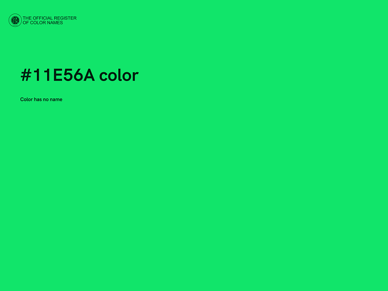 #11E56A color image