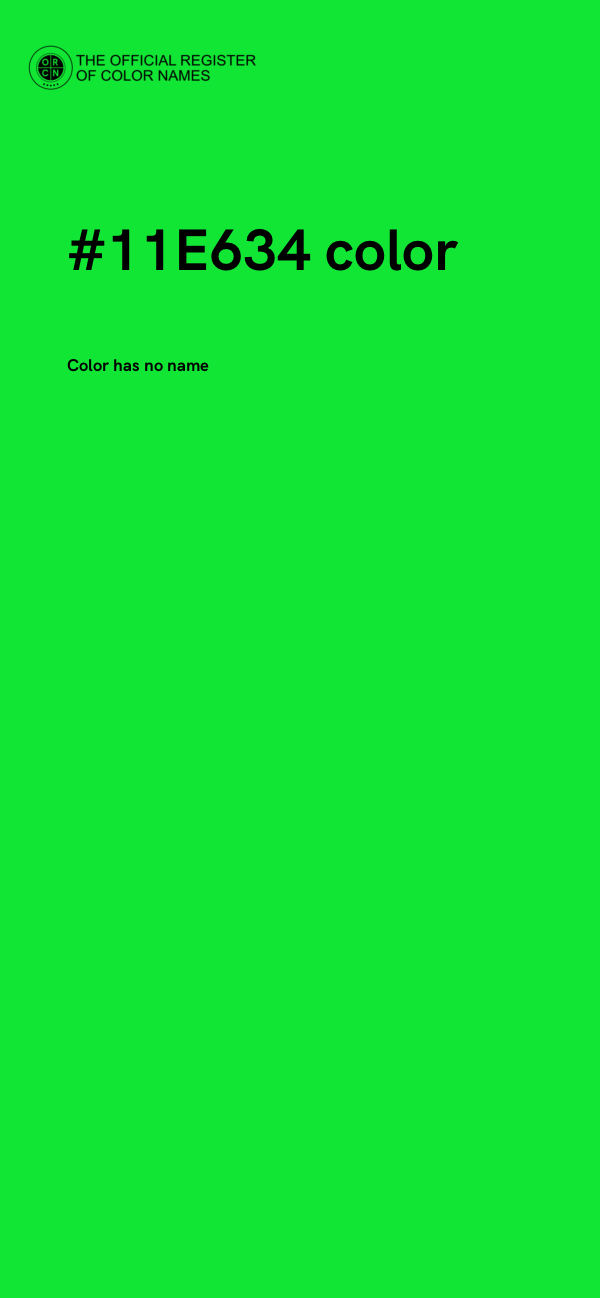 #11E634 color image