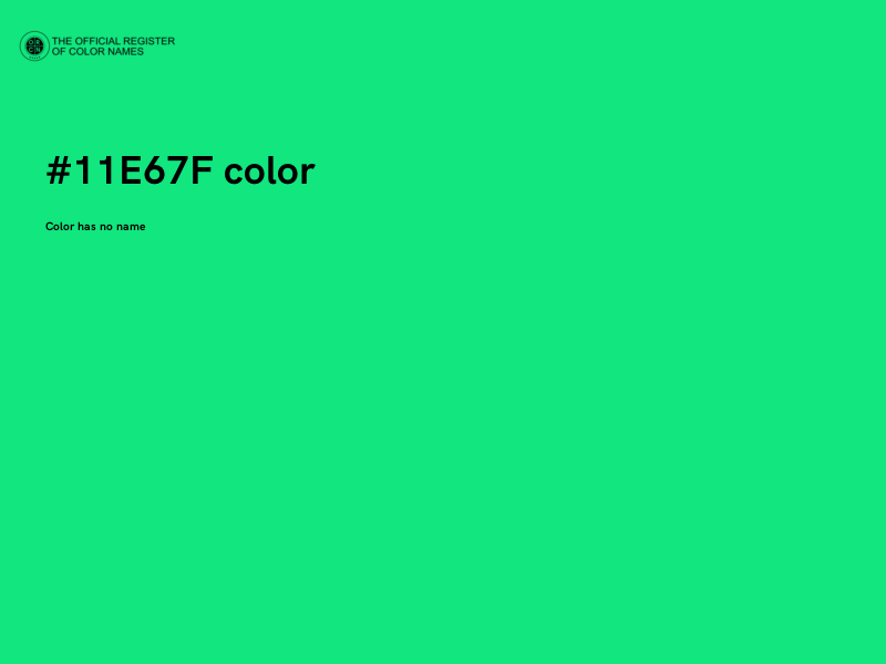 #11E67F color image