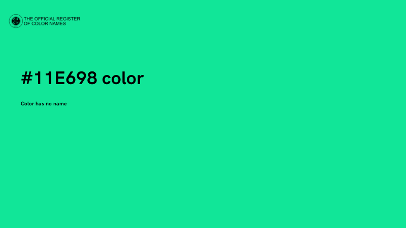#11E698 color image