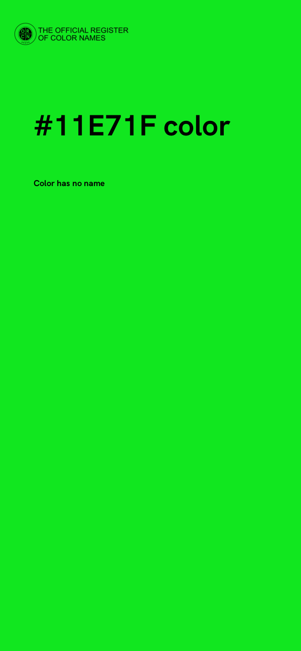 #11E71F color image