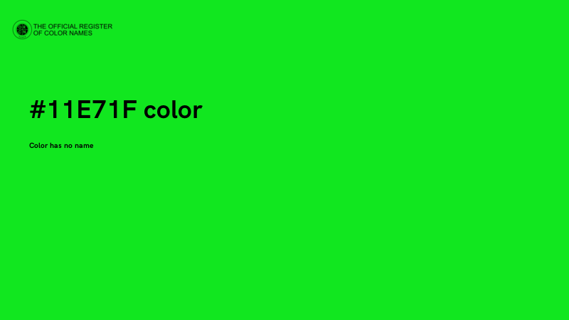 #11E71F color image