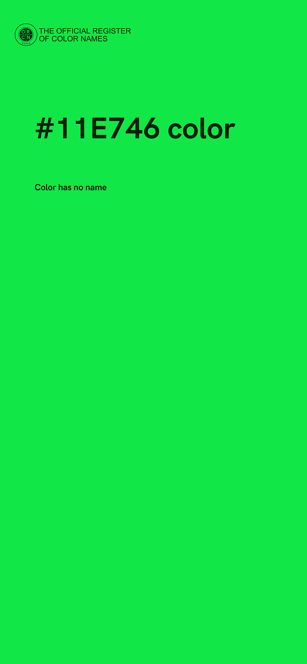 #11E746 color image