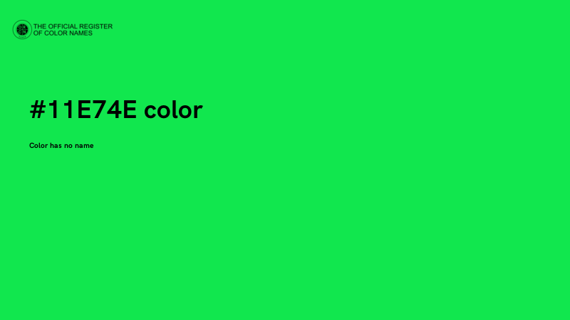 #11E74E color image