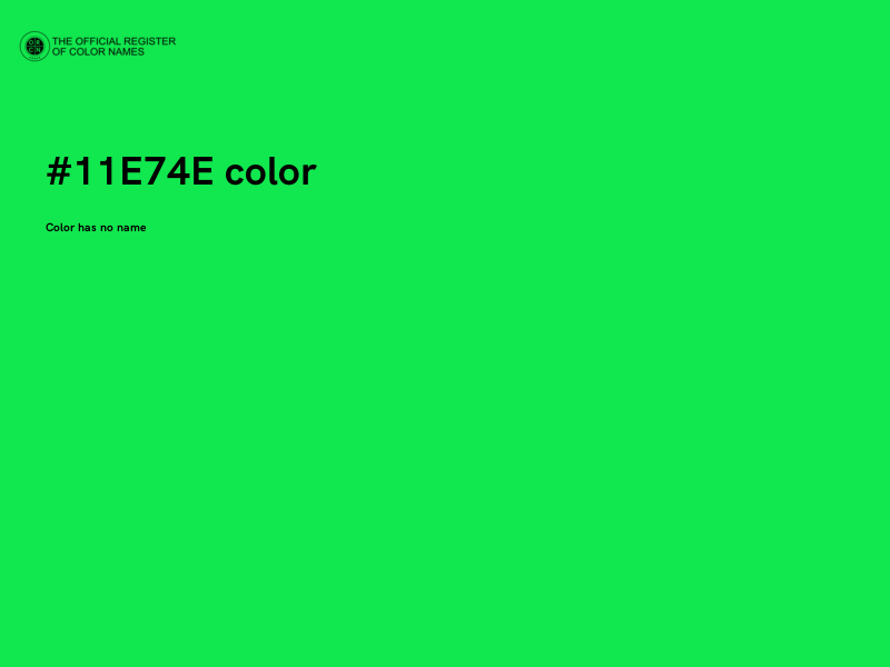 #11E74E color image
