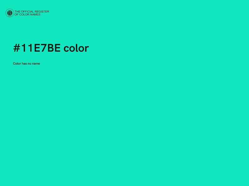 #11E7BE color image