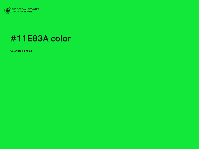 #11E83A color image