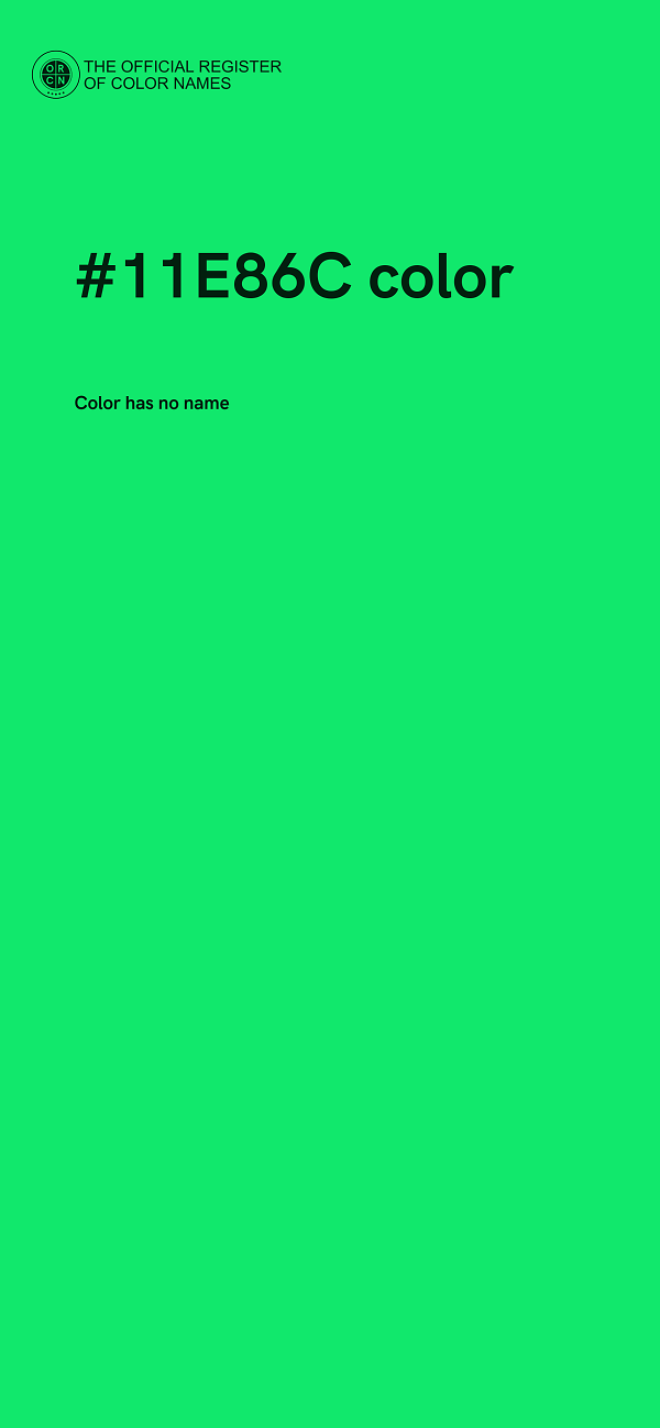 #11E86C color image