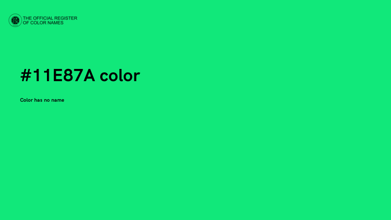 #11E87A color image