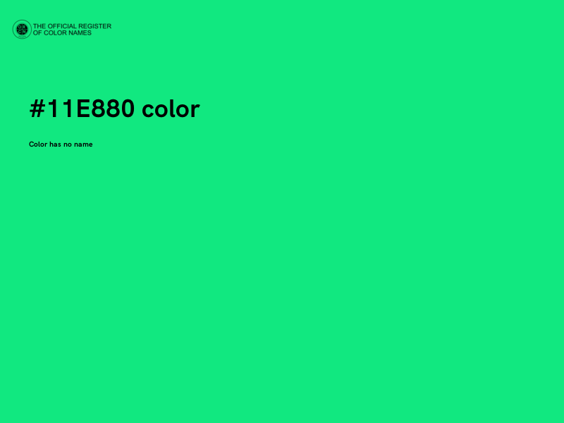 #11E880 color image