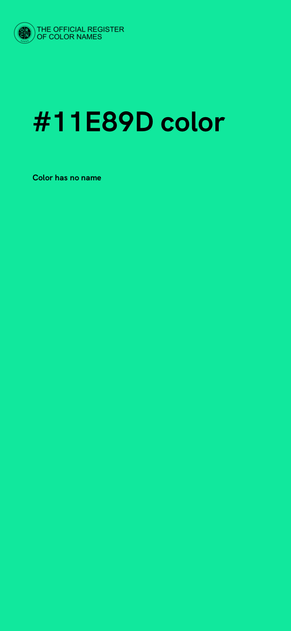 #11E89D color image