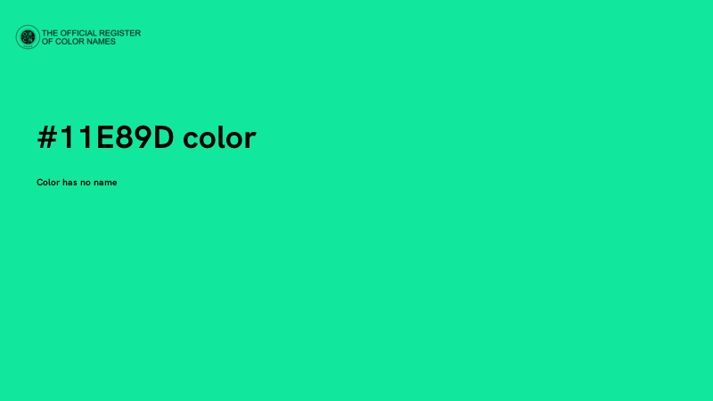 #11E89D color image