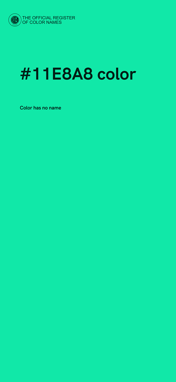 #11E8A8 color image