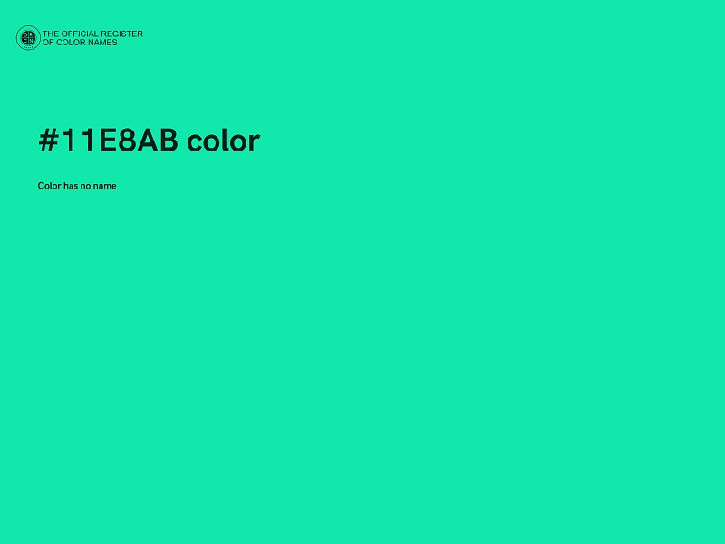 #11E8AB color image