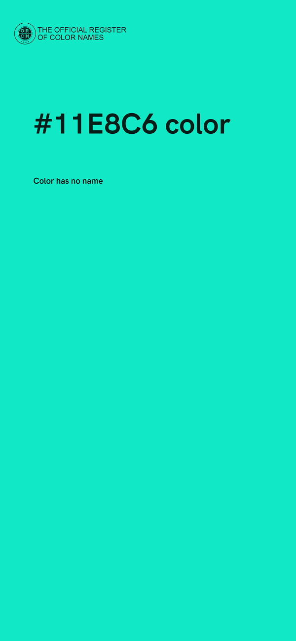#11E8C6 color image