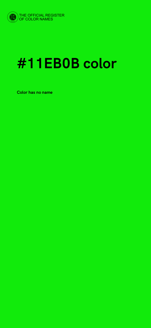 #11EB0B color image
