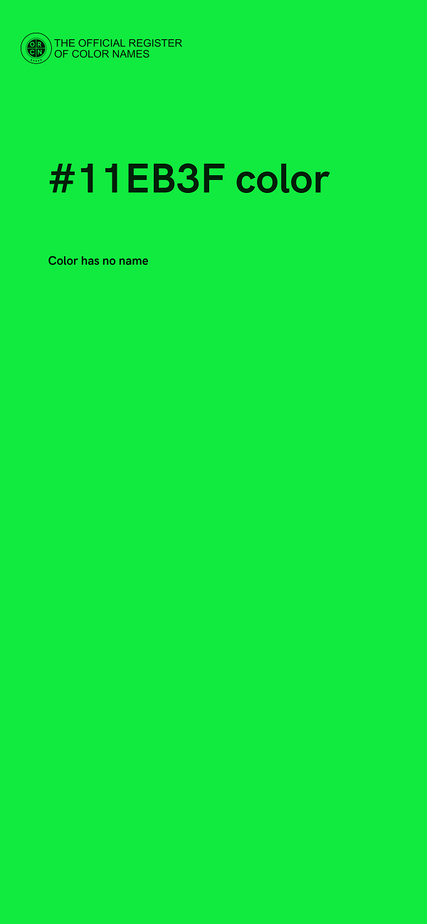 #11EB3F color image