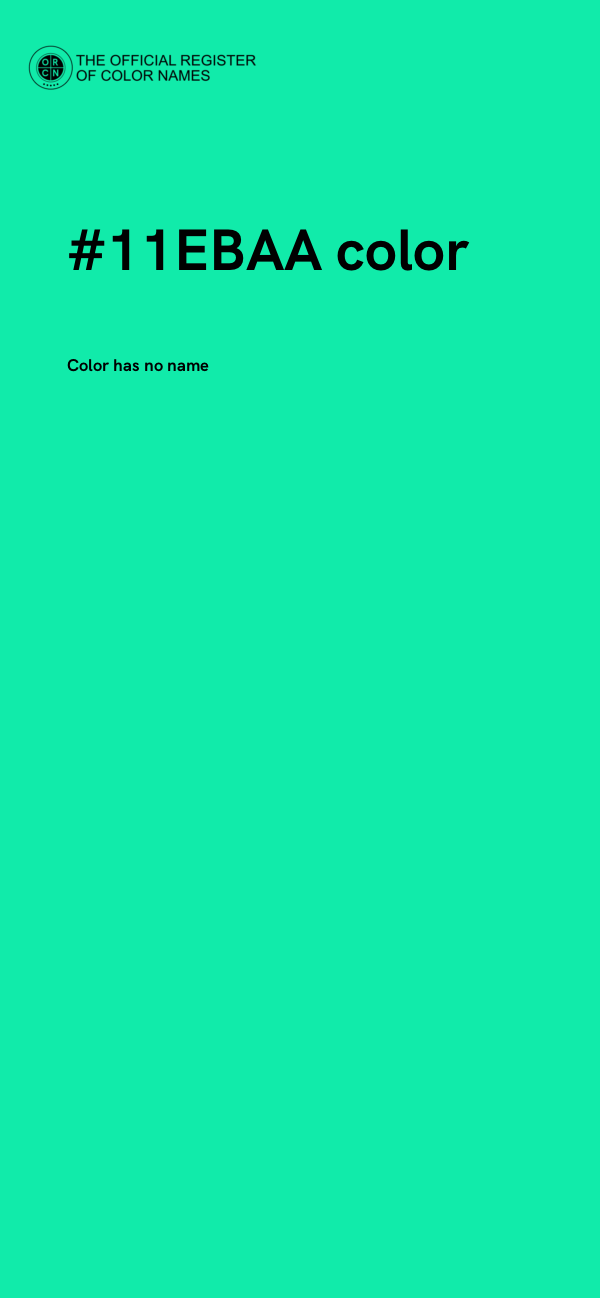 #11EBAA color image