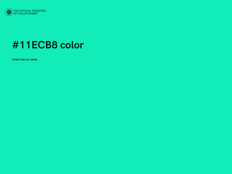 #11ECB8 color image