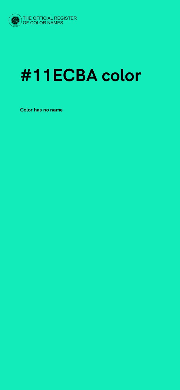 #11ECBA color image