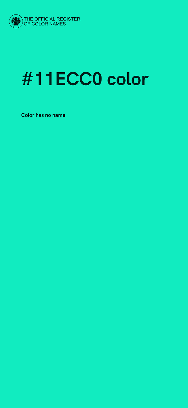#11ECC0 color image