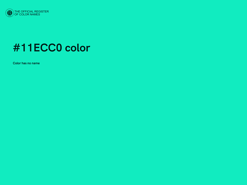 #11ECC0 color image