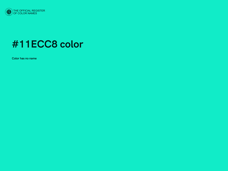 #11ECC8 color image
