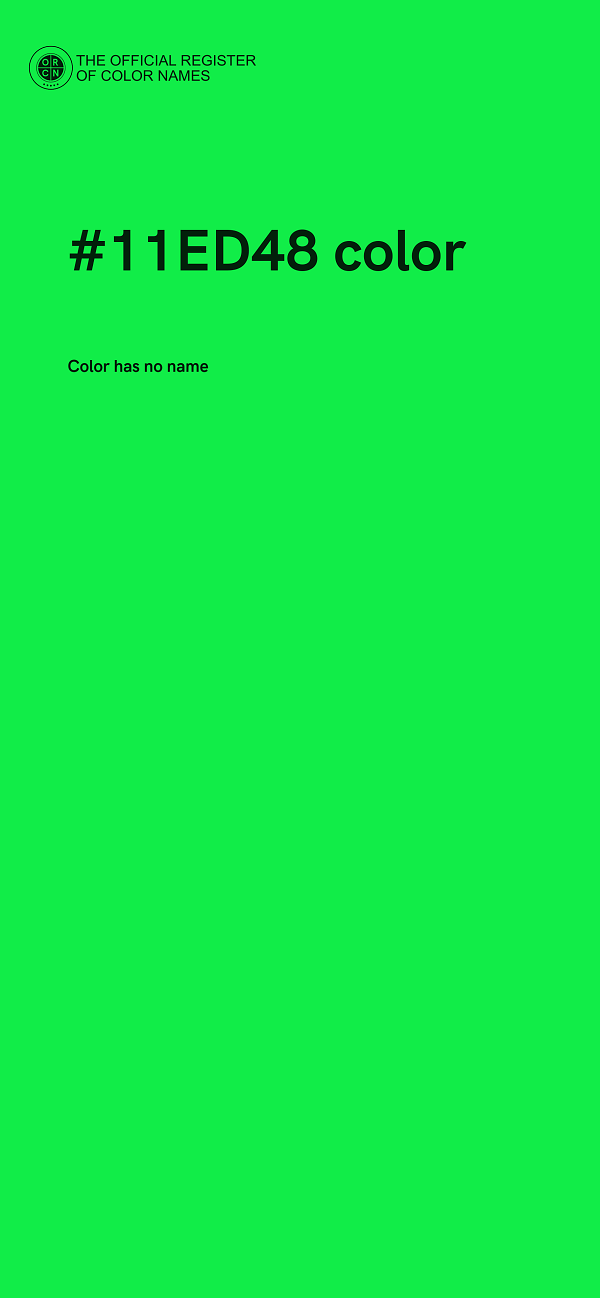 #11ED48 color image