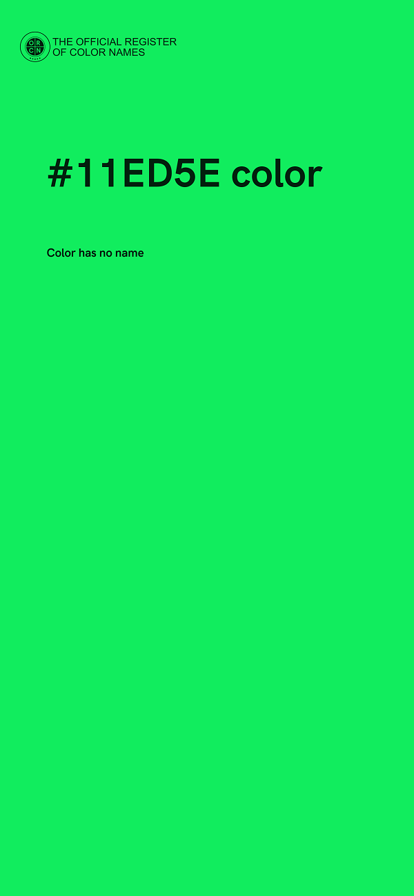 #11ED5E color image