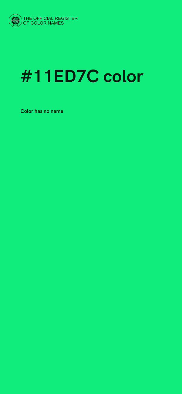 #11ED7C color image