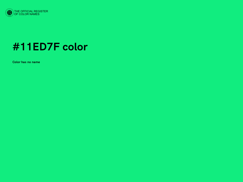 #11ED7F color image
