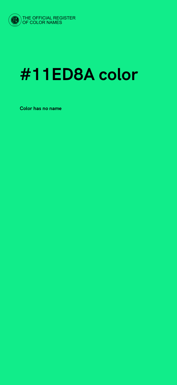 #11ED8A color image
