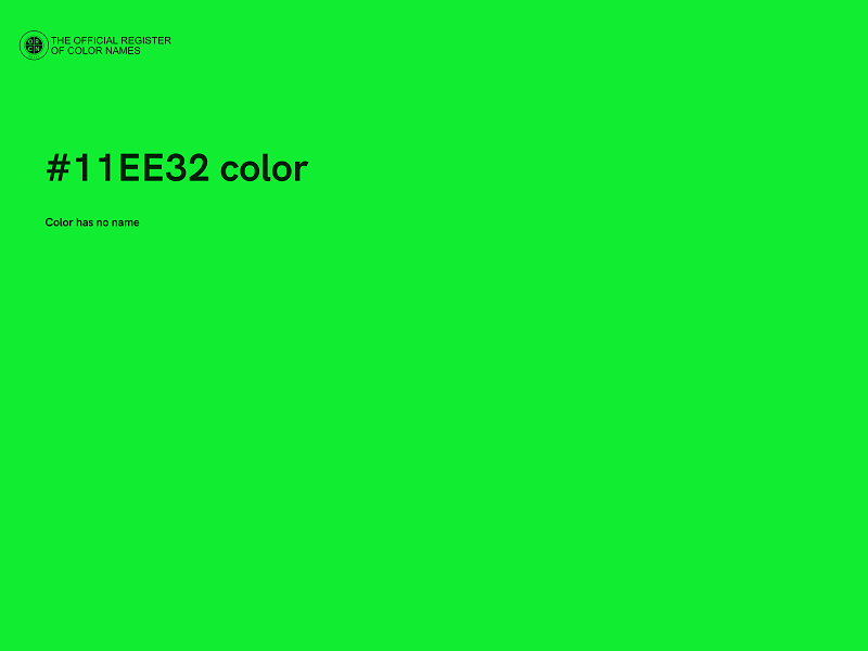 #11EE32 color image