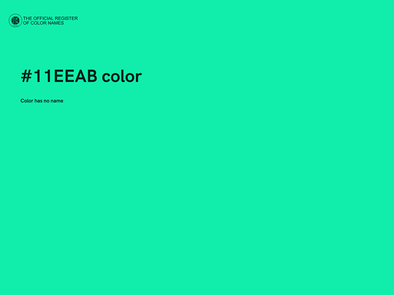 #11EEAB color image
