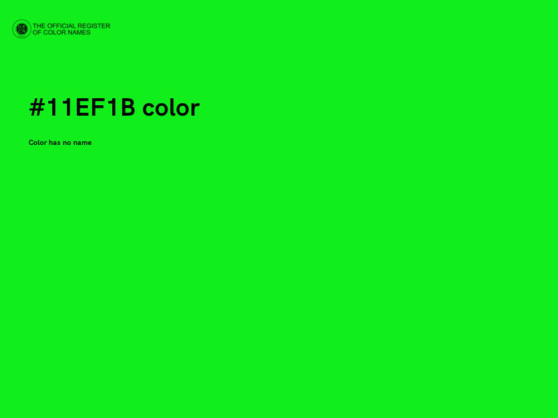 #11EF1B color image