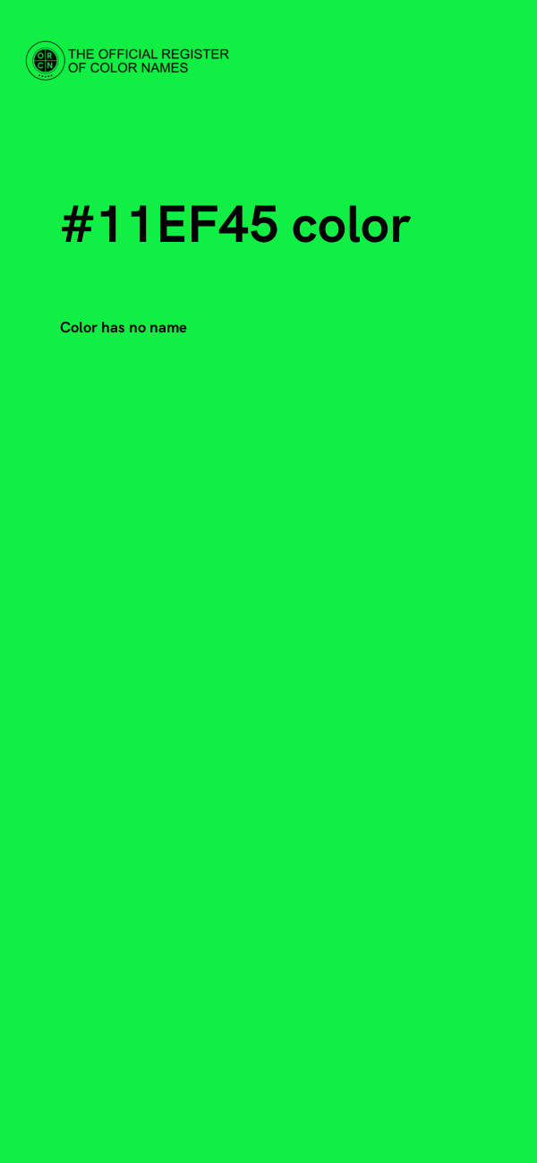 #11EF45 color image