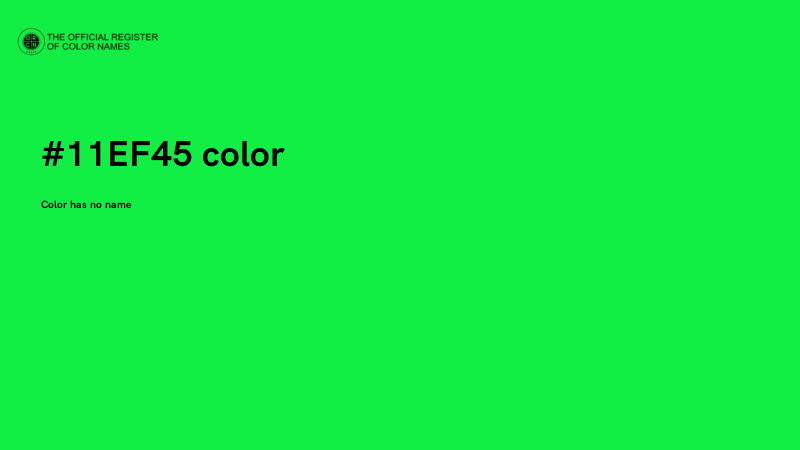 #11EF45 color image