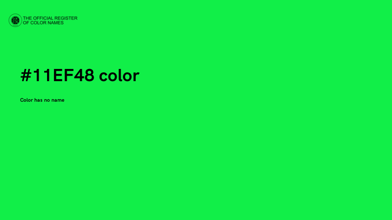 #11EF48 color image