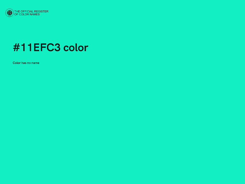 #11EFC3 color image