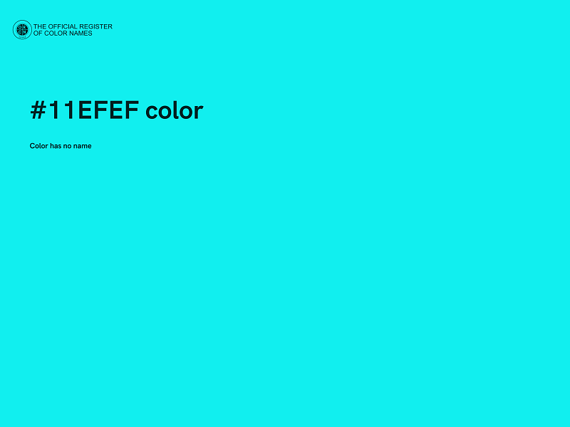 #11EFEF color image