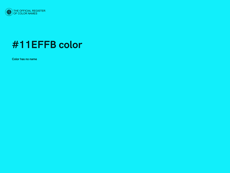 #11EFFB color image