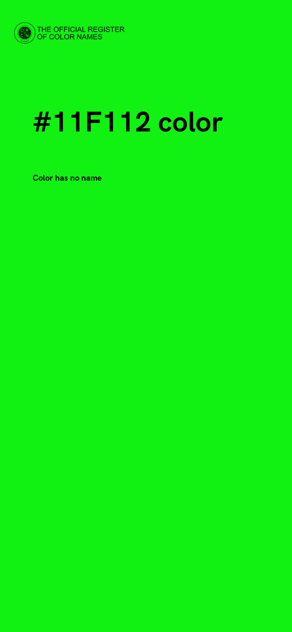 #11F112 color image