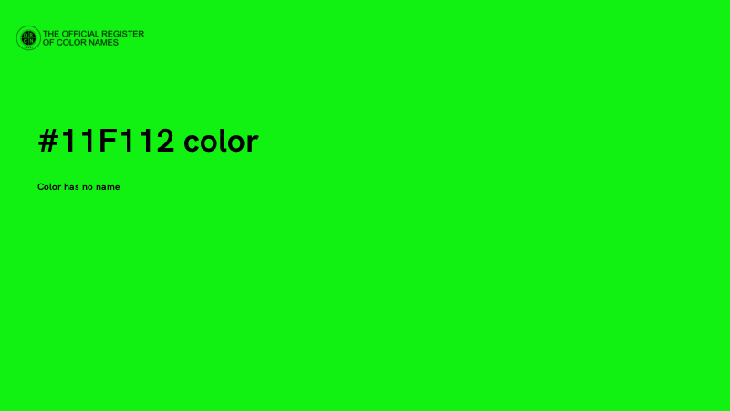 #11F112 color image