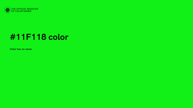 #11F118 color image